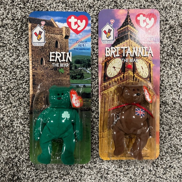 McDonalds beanie babies set of 4 bears - Picture 2 of 4